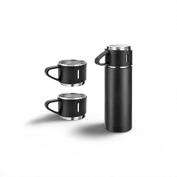 High-Quality Flask Set (Black)